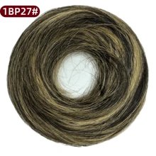 1/3 Pieces Bun Human Hair Messy Dount Hair Buns Updo Chignon With Elastic Hair Exension For Women Daily Slouchy Hair Accessories