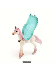 Mityczny posąg jednorożca i pegaza, magiczne zwierzę morskie, głowa konia, ogon ryby, figurka hipokampa, wystrój domu i idealny prezent dla miłośników fantasy, urodziny, prezent świąteczny