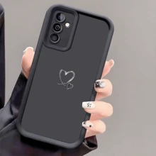 1pc Silver Double Heart Shockproof Phone Case, Thick Anti-Slip Protective Cover Compatible With IPhone 17/17 Air/17 Pro/17 Pro Max, Compatible With Honor, Compatible With Redmi, Compatible With Galaxy,International Version, Not The Domestic Version - Black - View 2