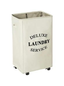 Giỏ đựng đồ giặt bằng tre 60L/90L/100L/110L có bánh xe và nắp - Bao gồm lớp lót lưới có thể tháo rời, Giỏ đựng quần áo bẩn có thể gấp lại có tay cầm và nắp, Giỏ đựng đồ giặt dung tích cực lớn, Giỏ đựng đồ giặt bằng vải có thể gấp gọn - Nhiều màu - Xem 17
