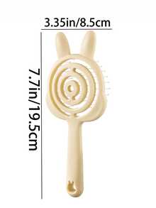 Un peigne à cheveux portable conçu sous la forme d'un petit lapin, qui peut masser le cuir chevelu et convient aussi bien aux cheveux secs que mouillés. Il est idéal pour les voyages, l'utilisation à la maison et les sorties, et fait un excellent cadeau pour la Saint-Valentin.