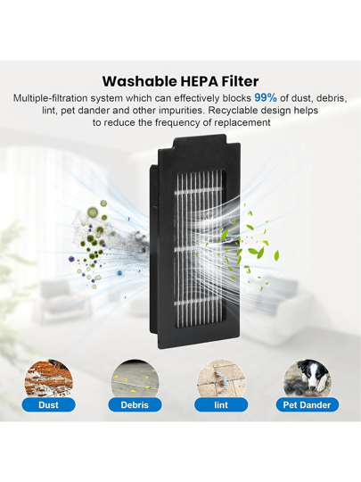 24 Pcs Replacement Parts For Ecovacs Deebot T50 Pro Omni / T50 Pro / T50 Omni Robot Vacuum, Include 1 Main Brush, 6 Dust Bags, 4 Filters, 6 Side Brushes, 6 Mop Pads And 1 Cleaning Tool view 4