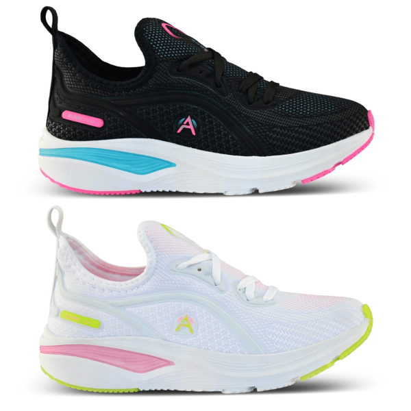 Kit 2 pares de Tênis Feminino Esportivo Treino Academia Slip On Alóre