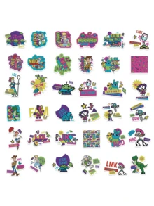 Disney 50PCS Officially Licensed  Vinyl Sticker Pack Q Version Cartoon Waterproof Decals For Water Bottles Laptops Phone Cases Luggage Journals DIY Decor Birthday Party Gift For Family And Friends Featuring Woody Buzz Lightyear Jessie Slinky Dog Hamm Mr. Potato Head Alien - Multicolor 2 - View 5