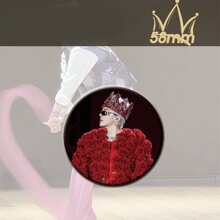 The GD Mama Crown Fan Support Baji 75mm Badge Highly Attractive Brooch Backpack Pendant Gift