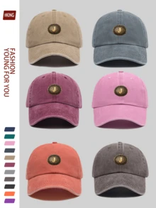 1 pieza Gorra de béisbol casual y de moda con letra "J", con gráfico metálico de estilo vintage del oeste, diseño ajustable ligero y duradero, transpirable para vacaciones, escuela, oficina, todas las estaciones, regalo ideal para parejas jóvenes, ciclismo al aire libre, deportes, calle, vacaciones, padres, fiesta, vuelta al cole, Día del Padre - A - Ver 2