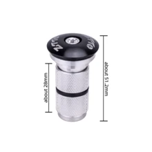 ZTTO MTB Road Bike Internal Threadless Headset SEMI-INTEGRATED CNC Headset 1 1/8"-1 1/2" Sealed Bearing Straight Tapered Fork - 黑色 - 查看 6