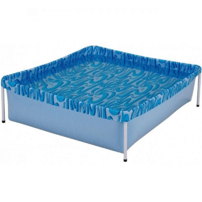 Piscina Estrutural 400 Litros Mor Azul Infantil Criança Verão