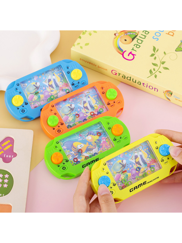 10pcs Large Ocean Water Machine Handheld Loop Game Machine Nostalgic Small Toy, Nostalgic Classic Retro Water Machine Ring, Party Gift, Party Game, Gift, Halloween/Christmas/Birthday Gift (Color Random)