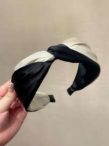 1pc Braided Gradient Color Headband, Fashion High-End Wide-Brimmed Hair Hoop ,Head Piece Hairband Head Accessories Beauty Home Hair Accessories - Multicolor - View 19