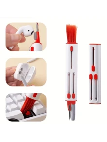 3 In 1 Wireless Earphone Cleaning Kit Clean For AirPods Pro/3/2/1 Earpods Headphones Wireless Earphones BT Earbuds With This Multi-Function Headset Cleaning Pen Perfect Compatible With Apple, Android Cleaning Tool Brush