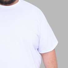 Men's Plus Size Motivation Focus Shirt T-Shirt - Blanco - Ver 3