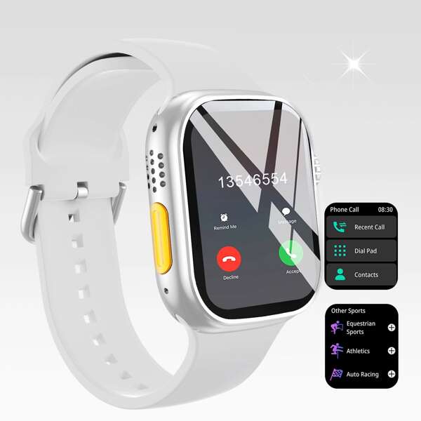 Orologio intelligente CALDO 2025, chiamata/composizione senza fili, promemoria per più app, adatto per uomo e donna, orologio sportivo, sfondo personalizzabile, controllo musicale, compatibile con iOS/Android