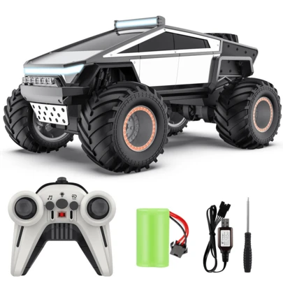 Remote Control Car Off-Road Pick-Up Truck, Monster Truck Toys For Boys RC Cars, 2.4 GHz Dual Motor All-Terrain RC Trucks, 4WD All Terrain Off-Road Pickup, Kids Birthday Gifts Present Boys Girls Toys Ages 6+