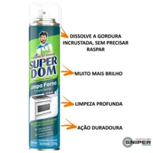 Limpa Forno Spray Desengordurante Dom Line Micro Ondas 300ml