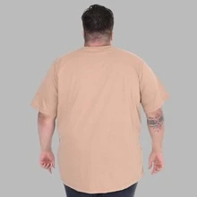 Men's Plus Size Motivation Focus Shirt T-Shirt - Beis - Ver 2
