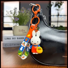 MIFFY Classic Keychain – Iconic Dutch Bunny Charm! Minimalist Design Meets Daily Utility, Perfect For Keys, Bag Accessories, Or Collector's Items. Carry A Touch Of Nostalgia Everywhere! - Orange - View 3