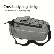 1 E-Bike Backpack With Reflective Strips, Foldable Cargo Side Pockets, Water Bottle Holder, Taillight Compatible, Portable Nylon Fabric Storage Bag, Removable Saddle Bag With Insulation, Polyester Outdoor Storage Bag Gym Bag Running Accessories Bike Accessories Sports Bag For Women Sport Bag For Sports For Fitness For Exercise Large Capacity Travel Bag For Vacation For Men Travel Essential Bike Bag Bicycle Accessories Bike Frame Riding Bag For Cycling