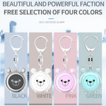 1 件全新迷你智能防身报警器，可充电女士防身防狼个人报警器，130dB 报警，双重报警模式，Type-C 充电，LED 照明，方便老人和儿童携带 - 彩色 - 查看 8