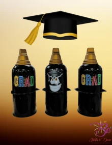 2 Pelón Dulcero para Graduación Recuerdo Fiesta - Negro - Ver 4