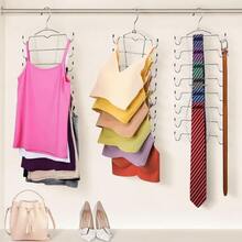 8 Tier Underwear Hanger Metal Seamless Design Bra Tank Top Hangers Save Space Display Closet Organizers Camisoles - Multicolor - View 3