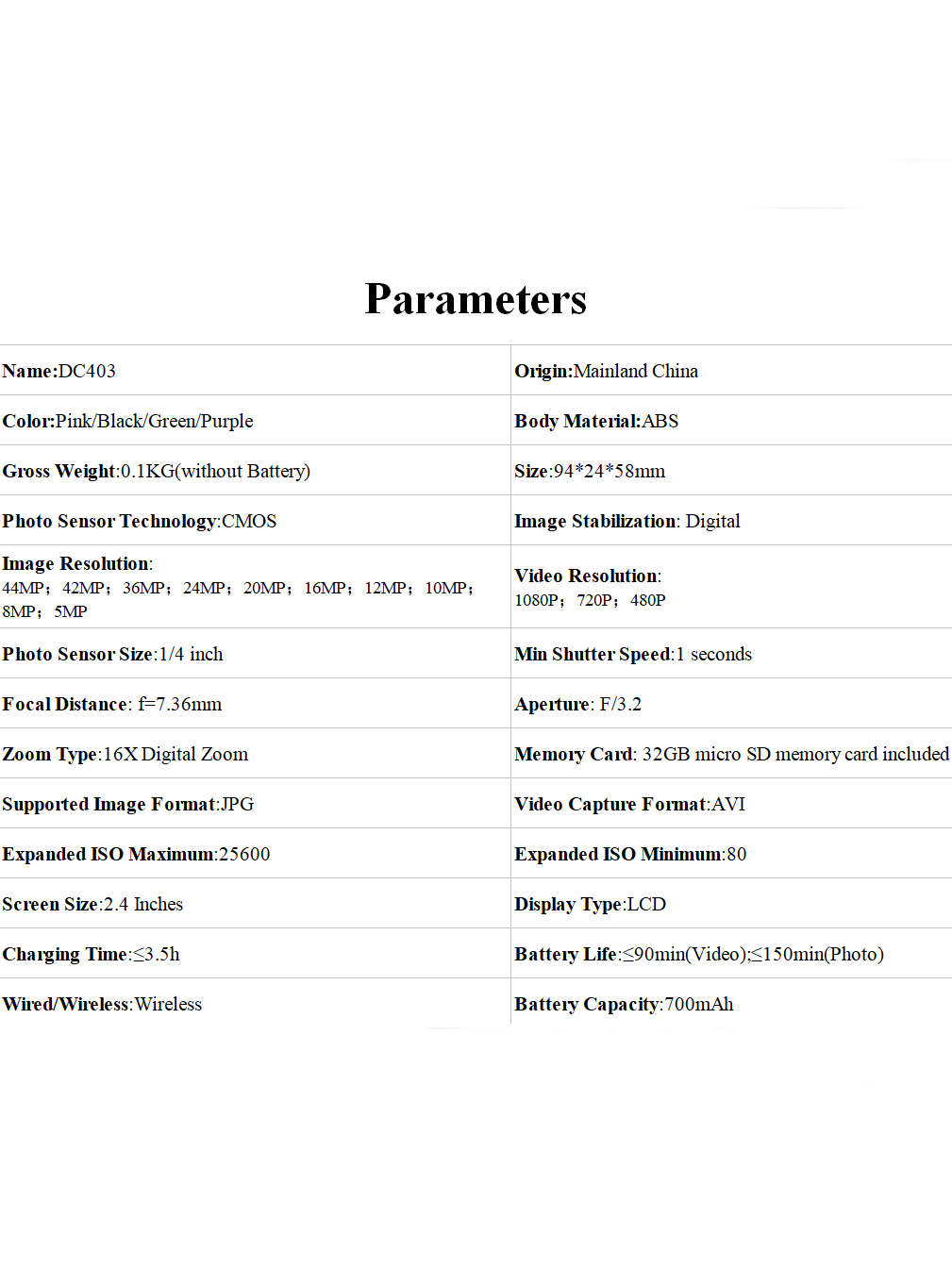 مجموعة كاميرا رقمية CAMKORY + حقيبة الكاميرا، كامي...