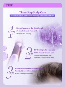 LOREAL L'Oreal Paris Hyaluronic Acid Volumizing Shampoo, 440ml/100ml, Infused With 99% Pure Hyaluronic Acid, Volumizing & Moisturizing, Oil Control & Anti-Dandruff, Balances Scalp Oil & Moisture, French Bluebell Fragrance, Suitable For Oily/Fine Hair, Women Hair Care, Salon-Grade At-Home Treatment - Shampoo - View 8