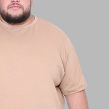 Men's Plus Size Motivation Focus Shirt T-Shirt - Beis - Ver 3