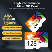 Biyetimi U3 Speicherkarte TF Flash Karte 32GB 64GB 128GB Micro SD Karte C10 A1 für Kamera/Android Handys/Computer Kopfhörer Lautsprecher HD Kamera