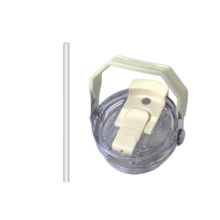 30盎司双盖车载杯，大容量塑料杯，带防漏密封盖，便携式保温水瓶盖 - 彩色 - 查看 8