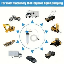 Ferramenta de troca de óleo de freio de carro - Branco - Visão 4