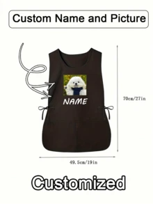 1 szt. spersonalizowany fartuch fryzjerski, spersonalizowany fartuch kuchenny, 2-kieszeniowy, szybkoschnący fartuch domowy dla mężczyzn i kobiet, nowoczesny fartuch poliestrowy, olejoodporny, szybkoschnący, jednolity kolor, do użytku w kuchni i domu, wielofunkcyjny, ozdobny, wielokrotnego użytku, oddychający, wykwintny, stylowy, wysokiej jakości, kolorowy, nowoczesny, niestandardowy, spersonalizowany, niepowtarzalny, idealny prezent dla niego, herbaciarnia, dom, ogród, biuro, odświeżenie domu, spersonalizowane śliniaczki dla dorosłych, dom i styl życia, świąteczna atmosfera w domu, jesienne odświeżenie domu, harmonia w domu