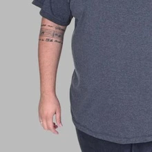 Men's Plus Size Motivation Focus Shirt T-Shirt - Dark Grey - View 5