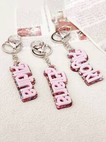 1 Chaveiro Personalizado de Acrílico com Nome - Placa de Nome Personalizada, Design Brilhante Rosa, Presente Perfeito para Meninas, Aniversários e Ocasiões Especiais, Enfeite de Mochila, Presente Personalizado com Nome, Multifuncional, Ornamental, Letra, Estiloso, Moderno, Colorido, Fofo, Casual, Personalizado, Único, Customizado, Presente Ideal para Ele, Presente Ideal para Ela, Fácil Conforto, Presente de Aniversário