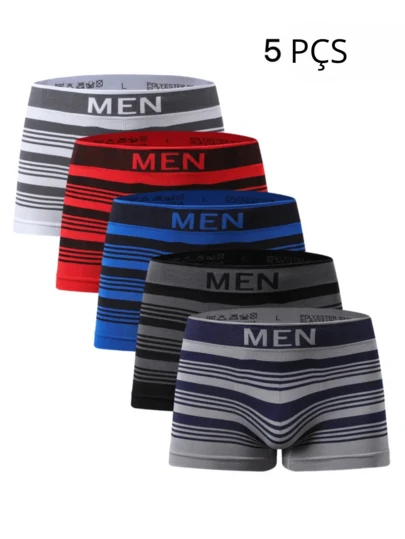 Kit 10 Cuecas Boxer Masculino Microfibra Confortável Premium - Cores e estampas variadas