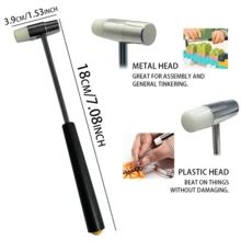 Lightweight Hammer, Small Hammer For Jewelry Making, Small Size Craft Mallet For Toy Building Projects, Watch, Woodworking, DIY, Leather
