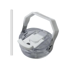 30盎司双盖车载杯，大容量塑料杯，带防漏密封盖，便携式保温水瓶盖 - 彩色 - 查看 11