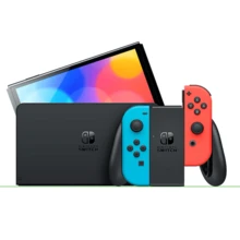 Switch - OLED Model Video Gaming Console With Neon Red & Neon Blue Joy-Con - HK Version (HK Charger With HK To US Plug Adapter) - Neon Red & Neon Blue - 查看 2