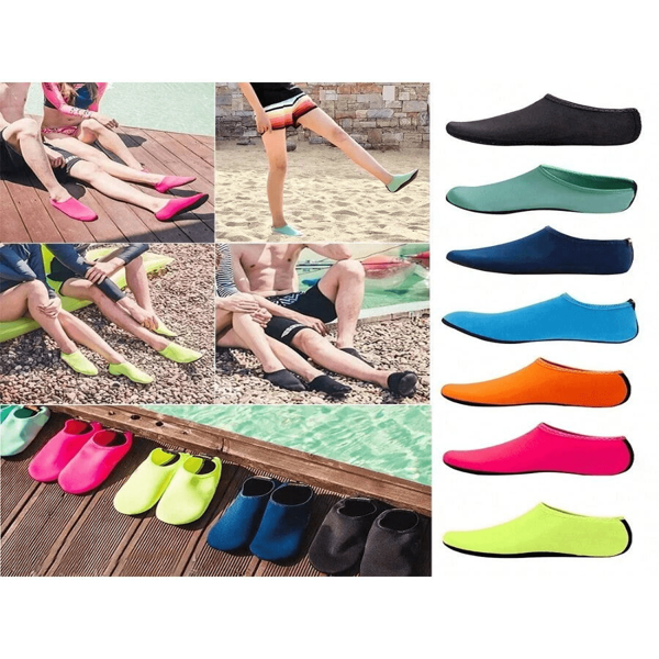 Rutschfeste Schwimm- und Tauchsocken geeignet für Männer und Frauen, Sommer Wasser-, Strand- und Meeressporten Socken. Herren- und Damensocken sind sehr atmungsaktiv und leicht, für den Sommereinsatz geeignet, entlasten die Füße und sind einfach am Strand mitzunehmen. (Bitte beachten Sie, dass dieses Produkt relativ dünn ist, also bitte mit Vorsicht kaufen.)