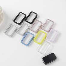 1pc Hollow PC Case Compatible With HUAWEI Band 10 9 8 Accessories All-Around Hard PC Bumper Frame Shell Cover Compatible With Hua Wei Band 10 Band 9 Band 8 Cases Smartwatch Accessories Back To School Essentials  School Supplies For Students