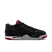 Jordan 4  "Bred/Black/Varsity Red" Comfortable Versatile Anti-Slip Durable Low-Top Retro Basketball Shoes Unisex Black FQ7939-061 - Black - View 4