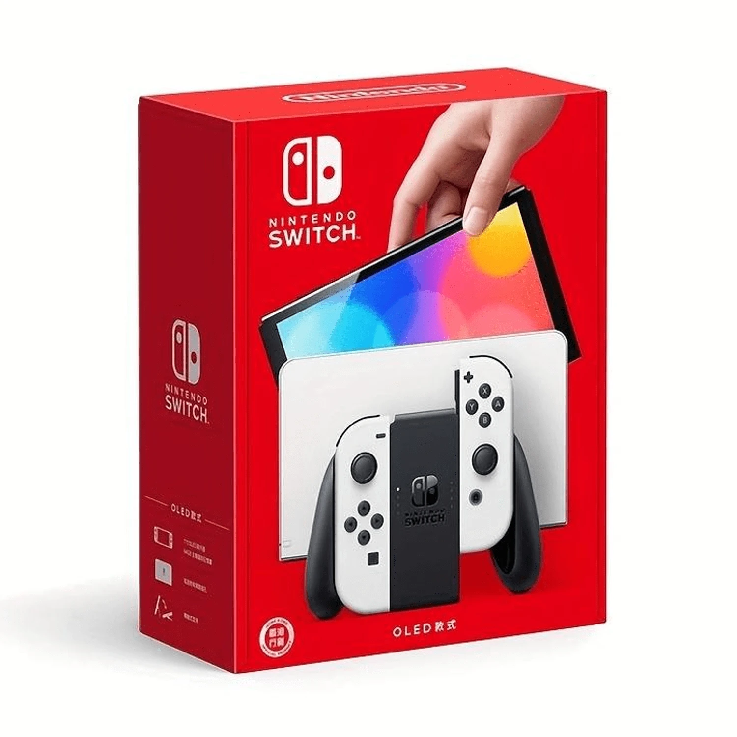 Nintendo Switch - OLED Model Video Gaming Console With White Joy-Con - HK Version (HK Charger With HK To US Plug Adapter) - 查看 1