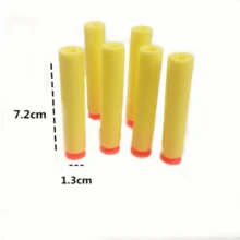 7.2厘米软泡沫飞镖玩具飞镖，兼容N-Strike系列玩具枪，适用于各种玩具枪、足球门、BB枪、大型枪、足球、枪支、玩具 - 彩色 - 查看 9