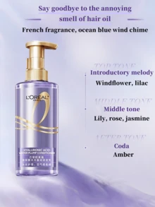 L’Oreal Paris L'Oreal Paris Hyaluronsäure Volumen Conditioner, 440ml/100ml, repariert intensiv und nährt geschädigtes Haar tiefgründig, formuliert mit 98,7% hochreiner Hyaluronsäure, leichte und nicht fettende Textur, glättet Frizz effektiv, feuchtigkeitsspendend, geeignet für trockenes, geschädigtes Haar aller Arten, verströmt einen französischen Meerblau-Blütenduft, sanfte Formel, geeignet für den täglichen Gebrauch - Spülung - Übersicht 4