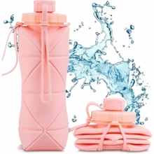 Foldable Water Bottles Silicone Portable Reusable Large Capacity Travel Gym For Kids - 隨機的 - 查看 5