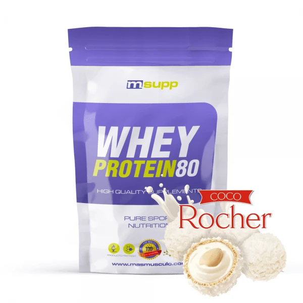 MASmusculo - Whey Protein 80 - 1 kg - ✅ Kostenlose Lieferung in 4/7 Tagen Stunden im ganzen Land - Erhöht die Muskelmasse - Hilft, die Muskelmasse zu erhalten - Stärkt die Muskeln - Härtet die Muskeln - Repariert Zellen nach dem Training -