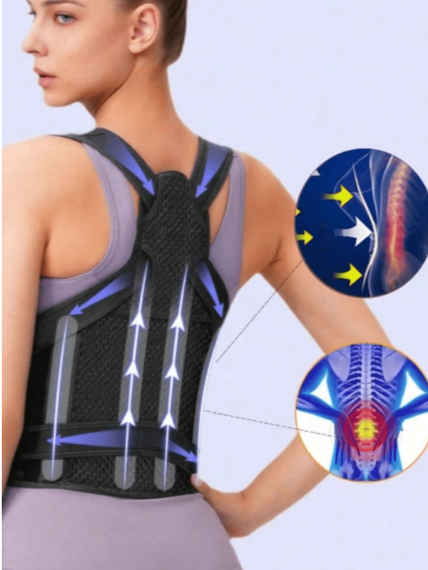 Posture Corrector For Men And Women, Lumbar Back Support, Adjustable, Comfortable And Breathable, Back, Shoulder, Neck, Improved Posture Correction Belt