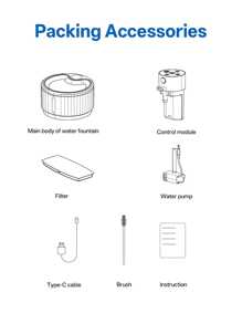 Cat Water Fountain Wireless Automatic - Smart Motion Sensor Pet Dispenser - 2.8L/94oz Cat & Dog Water Bowl - Rechargeable Battery