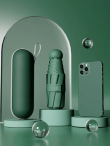 胶囊遮阳伞，女士防紫外线折叠伞，二合一迷你超轻便携伞，户外、花园、旅行必备、便携必备、沙滩必备、毕业季、毕业典礼、毕业礼物、毕业赠礼、祝贺毕业、毕业典礼致辞代表、毕业派对、户外必备、旅行便携、徒步必备、露营必备、便携工具、夏季必备、夏季便携 - 彩色 - 查看 13