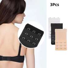 2/3pcs Bra Extender 2Hook3Row, Elongated, Underwear Accessories,Elastic, Adjustable, Underwear Extension Buckle, Bra Extension Buckle, Breasted Bra Back Buckle